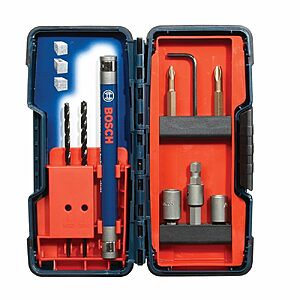 $24.13 – Bosch TC900 9 pc. Flat Shank Drill Bit Set