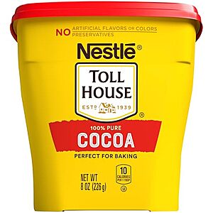 $3.16 – SnS * | 8-Oz Toll House Nestle 100% Pure Cocoa at Amazon