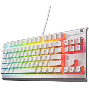 $34.99 – * | SteelSeries Apex 3 TKL White RGB Gaming Keyboard at Amazon