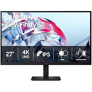 $179.99 – * | Samsung 27″ ViewFinity S7 (S70H) High-Resolution Monitor at Amazon