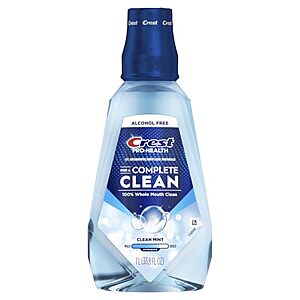 $3.39 – SnS, AC * | 33.8oz Crest Pro-Health Multi-Protection Mouthwash (Clean Mint) at Amazon