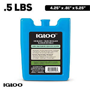 $0.98 – Igloo MaxCold Small Ice Freeze Block (Blue) – Record Low Price at Walmart