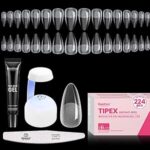 $6.29 – Beetles 224-Piece Tipex Instant Apex Soft Gel Press-On Nail Kit w/ Mini UV Lamp, Glue, File: Almond  or Square $7.19 w/ S&S + Free Shipping w/ Prime or on $35+