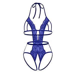 $4.99 – Avidlove Women Lace Bodysuit Cut Out Teddy  – Lowest Price Ever on Amazon with Coupon Code I7MFXUQH