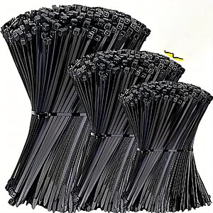 $0.61 – 100-Pack Nylon Self-Locking Cable Ties  + Free Shipping on $25+