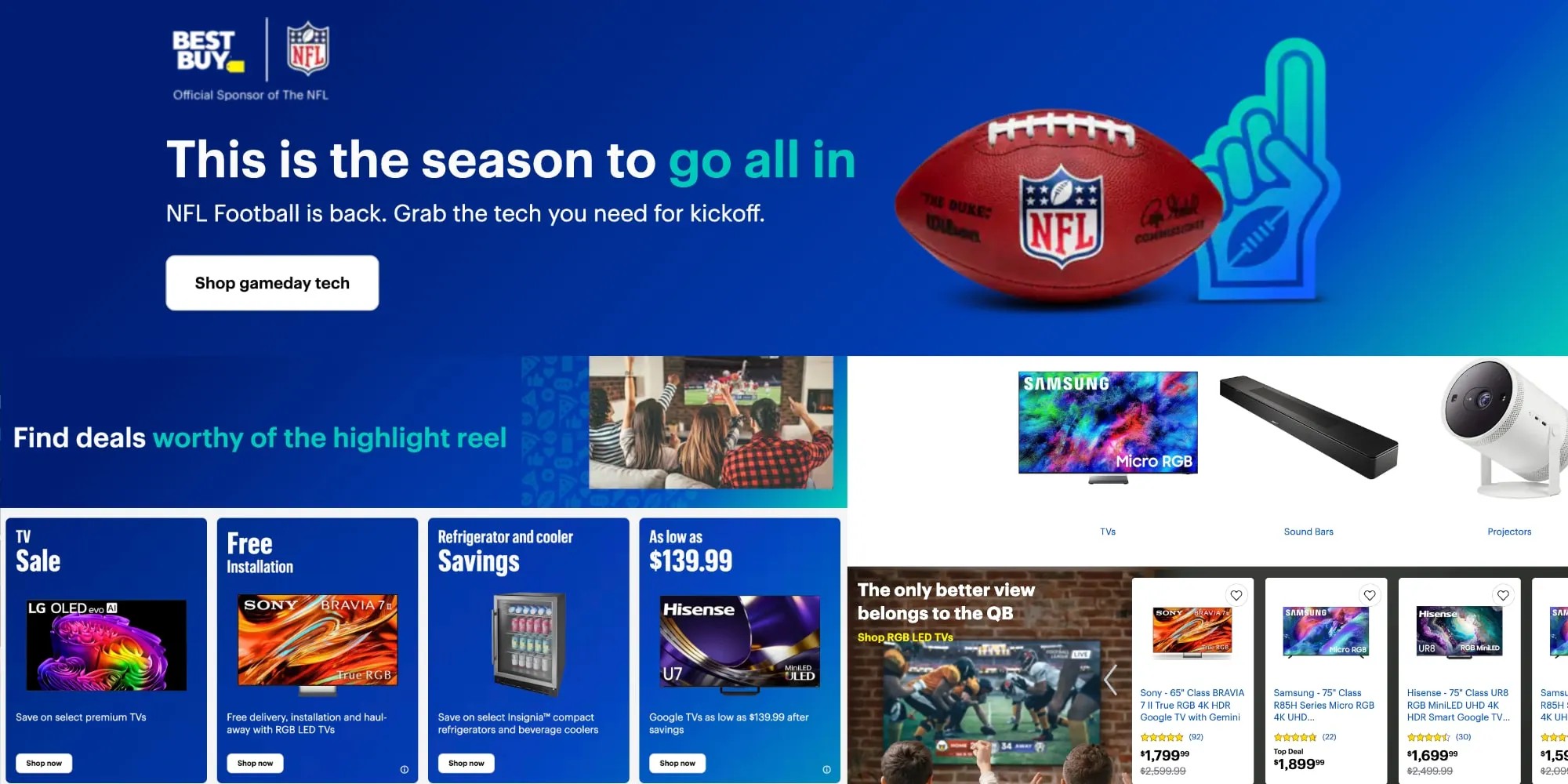 Discounted OLED TVs and Google devices during Best Buy's Gameday Tech sale