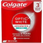 $6.34 – SnS, AC * | 3-pk 3.2-oz Colgate Optic White Advanced Hydrogen Peroxide Toothpaste at Amazon