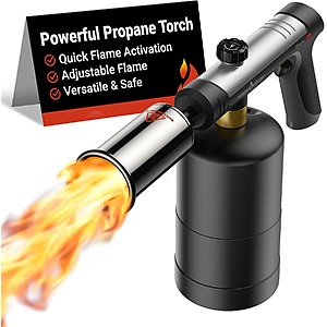 $23.90 – ThermoMaven Propane Blow Torch with One-Touch Max Fire + Free Shipping