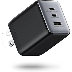 $15.99 – 3-Port wegear 100W USB-C Foldable GaN Wall Charger Block (2x USB-C, 1x USB-A)  + Free Shipping