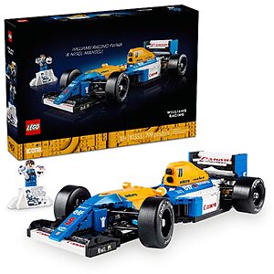 $52.00 – 799-Piece LEGO Icons Williams Racing FW14B & Nigel Mansell F1 Model Building Set $52 + Free Shipping