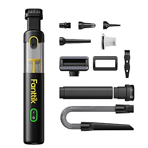 $52.00 – Fanttik Slim V8 APEX 4-in-1 Cordless Car Vacuum & Air Duster w/ 19000Pa Suction (Black) $52 + Free Shipping