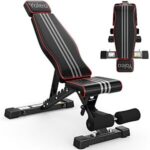 $59.39 – YOLEO Adjustable Weight Bench for Home Gym, ASTM-Certified 827LBS, 98% Pre-Assembled, Foldable Gym Bench with 84 Positions Incline Decline Flat, Wider Seat — Now with Code YOLEOOFBENCH