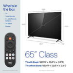 $258.00 – onn 65″ Class 4K UHD Powered by VIZIO Smart Television, 65S4V4 Now $258 at Walmart