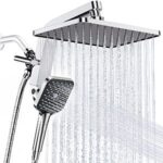 $39.99 – KOSNEW 12″ Rainfall Shower Head & Handheld Combo (Chrome) + Free Shipping