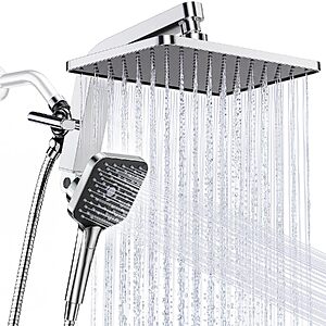 $39.99 – KOSNEW 12″ Rainfall Shower Head & Handheld Combo (Chrome) + Free Shipping