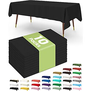 $4.99 – Amazon Haul: 10 Pack Pureegg Plastic Tablecloths, Disposable 54 x 108 Inch Halloween Party Decorations, Halloween Tablecloths