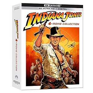 $21.24 – | Indiana Jones 4-Movie Collection 4K UHD at Amazon