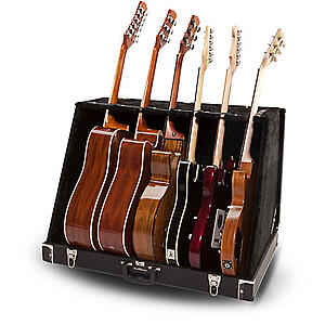 $99.99 – Road Runner RRGS6 6-Guitar Stand Case Black Tolex Now Available for  at Musician’s Friend