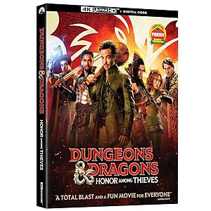 $8.49 – * | Dungeons & Dragons Honor Among Thieves (4K Ultra HD + Digital) at Amazon