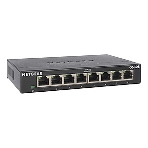$11.99 – NETGEAR 8-Port Gigabit Ethernet Unmanaged Network Switch (GS308)