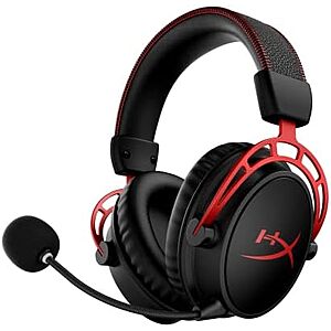 $70.84 – Resale * | HyperX Cloud Alpha Wireless Gaming Headset w/ 300-Hour Battery & Noise-Cancelling Mic (Red) (Used – Like New) at Amazon