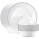 $45.59 – * | Corelle Vitrelle 18-Pc Service for 6 Dinnerware Set at Amazon