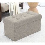 $26.38 – QVC New Customers: 30″ Ornavo Home Foldable Tufted Linen Storage Ottoman Bench (Various Colors)  + Free Shipping