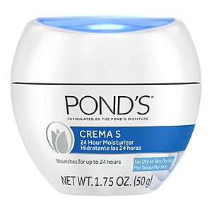 $1.87 – POND’S Nourishing Moisturizing Cream, Crema S 1.75 oz –  or less at Amazon
