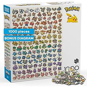 $12.97 – * | 1000-Pc Buffalo Games Pokémon Pixel Rainbow Jigsaw Puzzle at Amazon
