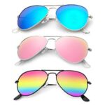 $13.76 – 3-Pack KALIYADI Men’s or Women’s Aviator Polarized Sunglasses (Blue/Rainbow/Light Pink)  + Free Shipping w/ Prime or on $35+