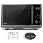 $180.48 – Prime, TOSHIBA Air Fryer Combo Microwave, 1.0 Cu.Ft, Black Stainless Steel 8 in 1 with Convection & Broil, Pro Defrost, on Sale at Amazon