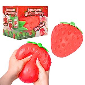 $5.97 – Sunny Days Entertainment Jumbo 5″ Strawberry Squishy Stress Ball + Free Shipping w/ Prime or on $35+
