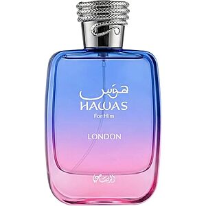$31.99 – | 3.38-Oz Rasasi Hawas London Eau de Parfum Spray for Men at Amazon
