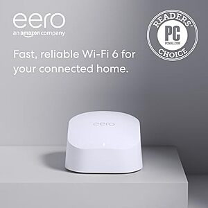 $54.99 – | Amazon eero 6 Mesh Wi-Fi Router at Amazon