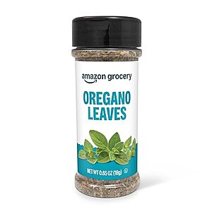 $0.67 – Prime, SnS * | 0.65-Oz Amazon Grocery Oregano Leaves at Amazon