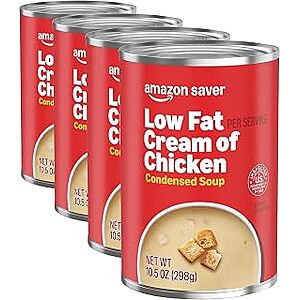 Amazon Saver Condensed/Cream of Soups 7 Varieties: $.50 – $.69 wyb 4 w/15% SS