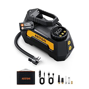 $22.49 – AstroAI H2 Pro Cordless Tire Inflator Portable Air Compressor 12VDC Battery