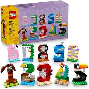 $13.99 – * | 281-Piece LEGO Birthday Numbers (40807, 2025) at Amazon