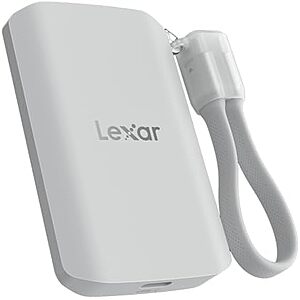 $284.49 – | Lexar 2TB ES5 Magnetic External SSD, Up to 2000MB/s, Compatible w/MagSafe at Amazon