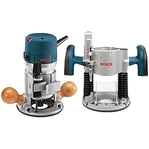 $149.00 – $149* | Bosch 12-Amp 2-1/4 HP Plunge & Fixed Base Corded Router Kit at Amazon