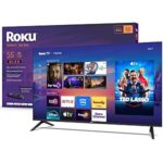 $229.99 – | 55″ Roku Select Series 4K QLED Smart TV at Amazon