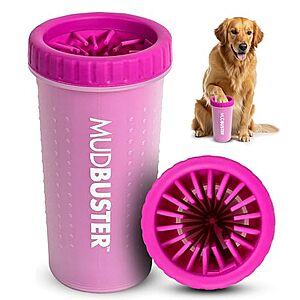 $10.00 – $10 | Dexas MudBuster Large Dog Paw Cleaner, Fuchsia, Fits 2.5″-3.5″ Wide Paws at Amazon