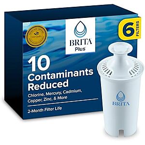 $21.76 – Prime, SnS | 6-Count Brita Plus Water Filter Refill at Amazon ($3.63 each)