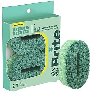 $2.65 – SnS | Brite by Scotch-Brite Refill Scrubbers, 2 Pack at Amazon