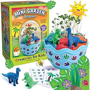 Creativity for Kids Mini Garden Terrarium Kit (Dinosaur) in kit box