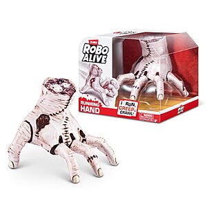 $8.00 – Zuru Robo Alive Robotic Horror Running Crawler Hand Toy –  + Free Shipping w/ Prime or on $35+