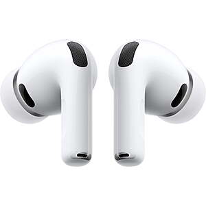Apple AirPods Pro 3 earbuds in white case