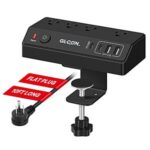 $22.92 – 1050J 10′ Glcon Desk Clamp Power Strip w/ 4 AC Outlets, 20W USB-C Fast Charging (Black or White) + Free Shipping w/ Prime or on $35+