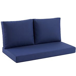 $24.99 – PRIME MEMBERS: Zonamat Outdoor Loveseat Cushion Set, 46″ x 26″ Waterproof & Fade-Resistant Patio Cushions (Navy Blue) AC