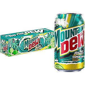 $12.99 – | 3 x 12-Pack 12-Oz Mountain Dew Baja Blast Cans ($4.33 each) at Amazon (36.1¢ each)